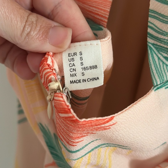 Tropical V Neck Dress - Picture 3 of 5